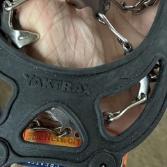 Yaktrax Ice Traction Cleats for Hiking Shoes, Large, Black