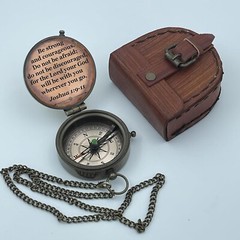 Religious Gift Be Strong Compass Graduation Gift Baptism Gift Communion Compass