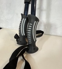 Pair Of Alpine Design Trekking Walking Hiking Poles Black Backpacking Adjustable