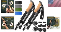 Durable Aluminum Hiking Poles with Flip Locks – Adjustable from 100cm to 120cm