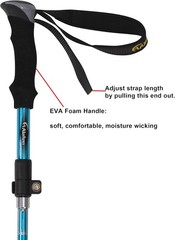 Lightweight Collapsible Trekking Pole – 7075 Aluminum Adjustable Walking Stick
