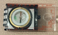VTG Eddie Bauer Mirror Sighting Compass – Liquid Filled Orienteering Tool – VGUC