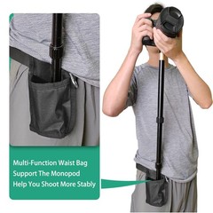 Monopod Handle Adapter Walking Stick Stick Handle with Monopod Waist Bag Set …
