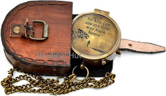 Military Compass for Hiking and Survival- Waterproof Brass Nautical Pocket Compa