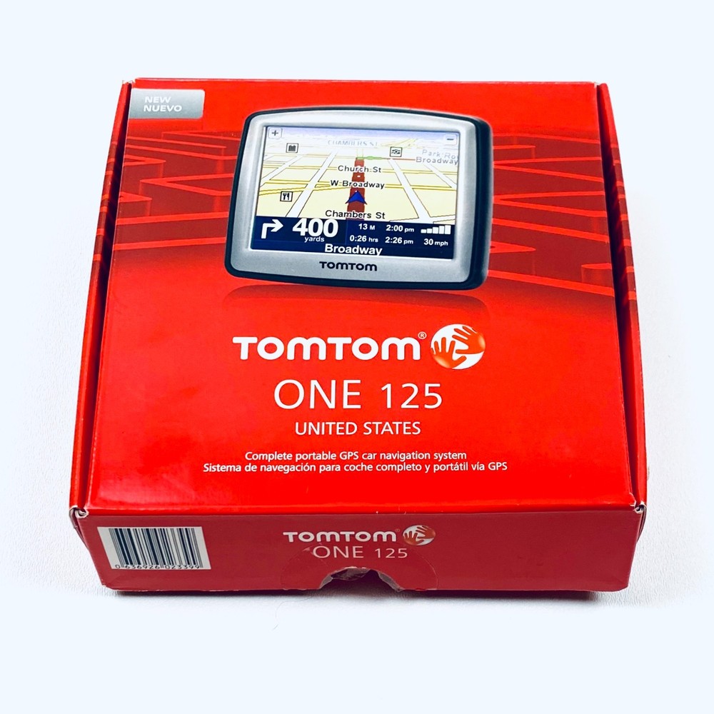 TomTom One 125 GPS Car Navigation System w/ 3.5″ Touchscreen – NEW OPEN BOX!