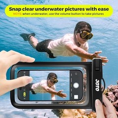 2 Pack Waterproof Phone Pouch Case Up to 7″, IPX8 Underwater Phone Case Black