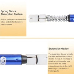 Tactical Trekking Poles Walking Climbing Cane Camping Hiking Survival Sticks USA