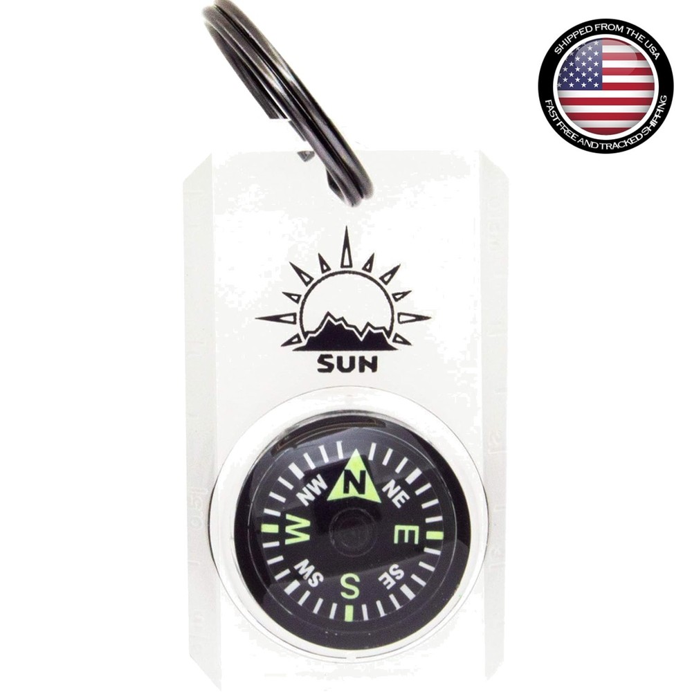 Lightweight Easy-to-Read Mini Compass for Jackets & Packs – Ideal for Hiking