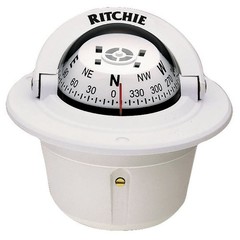 Ritchie Navigation Explorer Flush Mount Compass, Standard, White