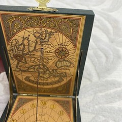 RARE Vintage Antique Solar Calendar Compass : Sundial -Villacor