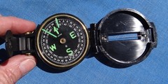 Lensatic Engineer Directional Compass Model 550 Excellent Condition Factory Box