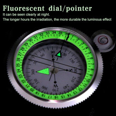Multifunctional Compass, Metal Military Waterproof High Accuracy Compass with Ma