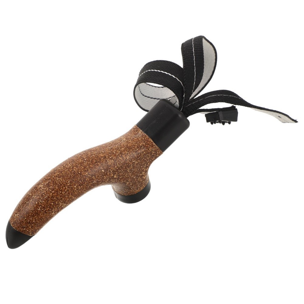 Hiking Pole Handle: Cork Grip with Wrist Strap – Ergonomic Replacement Handle –