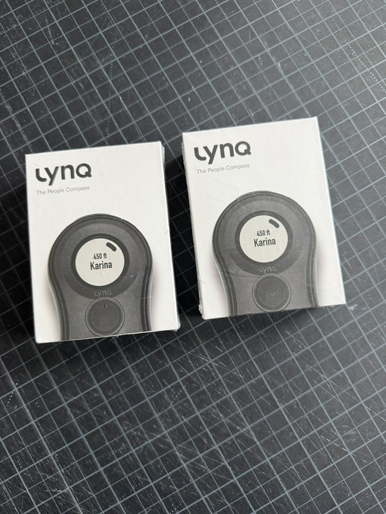 2 X LynQ The People Compass -BLACK– NIB Outdoor Camping GPS Location Device