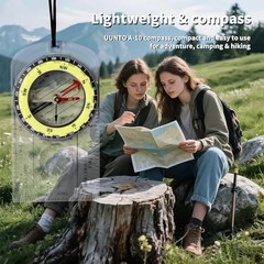 Navigation Compass & Whistle Kit – Essential Gear for Orienteering, Camping, A1