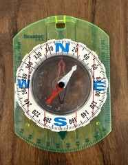 BRUNTON Classic Optic Green Baseplate Compass Handheld Orienteering Device