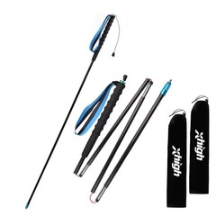 Ultralight Carbon Fiber Trekking Poles 2-Pack – Foldable, Fixed Length, Quick Lo