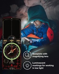 Global Precision MC-2 Compass – Perfect for Hikers with Low Light Functionality