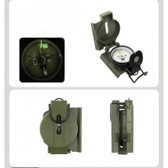 Cammenga Model 3H Tritium Lensatic Compass Olive Drab US Army Issue Pouch..