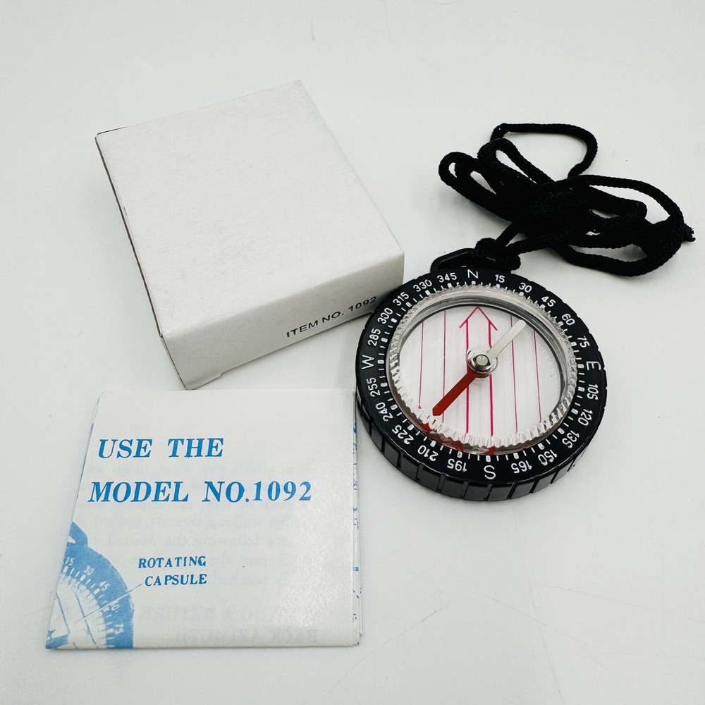 2″ Compass Liquid Filled See-Through Capsule With Instructions 1092