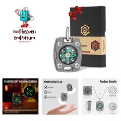 Glow-in-the-Dark Pocket Compass: Perfect for Outdoor Explorers & Gift Giving