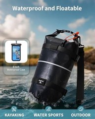 Waterproof Dry Bag for Women Men/10L/20L Roll Top Lightweight Dry 5L Black