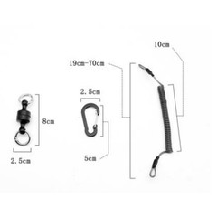 Portable Magnetic Breakaway Lanyard with D Ring Clip for Outdoor Gear Holding