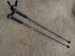 Sierra Mountain Gear Adjustable Hiking Walking Sticks Trekking Poles Pair