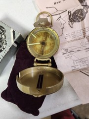 Lensatic Compass Vintage Original Box Pouch Instruction Your Direction Protector