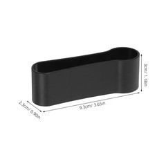 Black Trekking Cane Strap Plastic Clip for Walking Stick Hiking Pole Accessories
