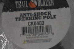 Trail Blazer Adjustable Anti Shock Trekking Pole 52″ Extended Length Compact