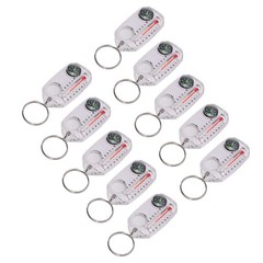 10PCS Portable Compass And Thermometer For Outdoor Adventures Easy To Use