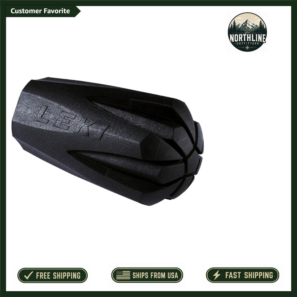 Universal Trekking Pole Rubber Tips – Great for Pavement & Cobblestones (Pair)