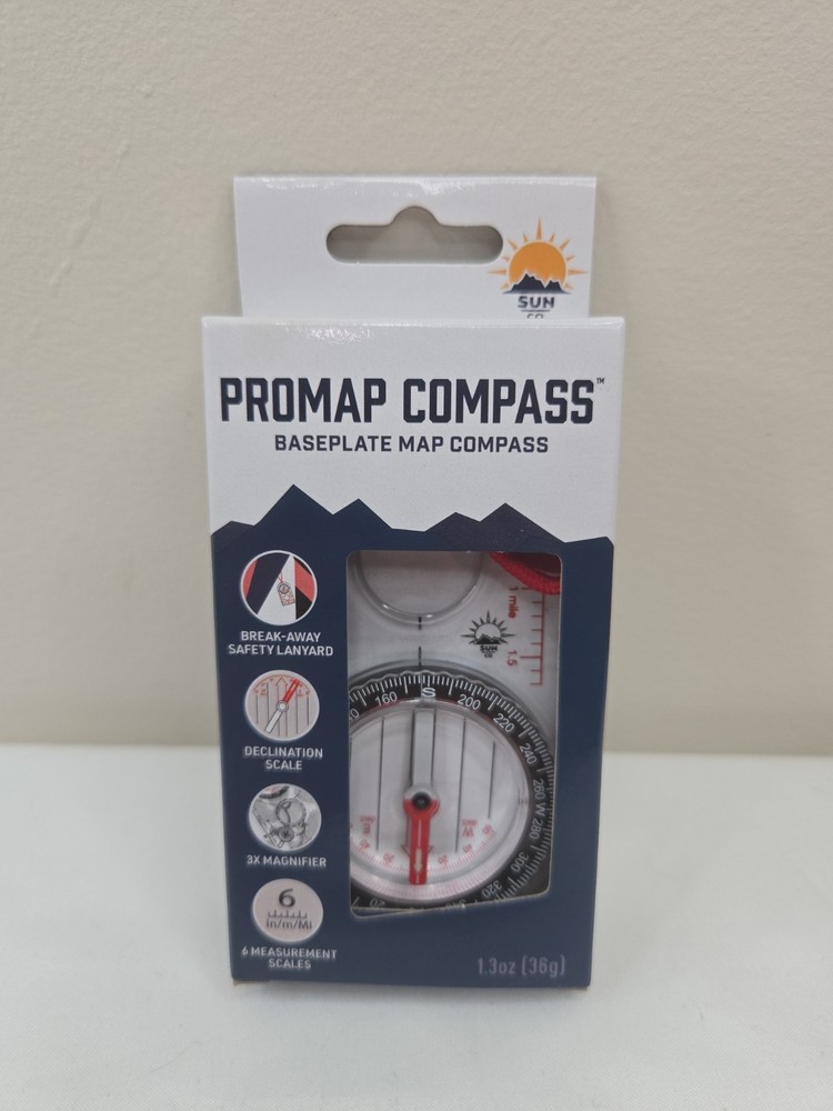 SunCo ProMap Compass Ultra Lightweight Baseplate Map Compass