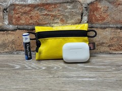 Yellow Mini EDC Pouch USA Made – Trail Wallet Vinyl Zipper Case Stocking Gift