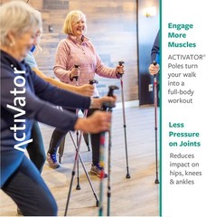 Urban Poling ACTIVATOR® Walking Poles for Balance and Rehabilitation,1 Pair.