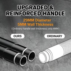 Trekking Pole Tactical Walking Stick, Multifunctional Aluminum black