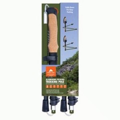 Ozark Trail Aluminum Folding Quick Lock Trekking Poles with Cork Grip, 2 Count