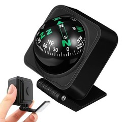 Car Compass Dashboard Direction Finder Spherical Design 2 Pack Vehicle