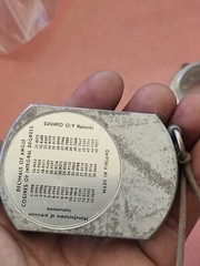 Vintage Suunto Helsinki Clinometer In Rough Condition & Suunto Compass Used N4.