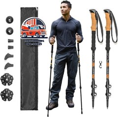Bastones De Trekking Ligeros De Aluminio De Calidad Aeronáutica US NUEVO
