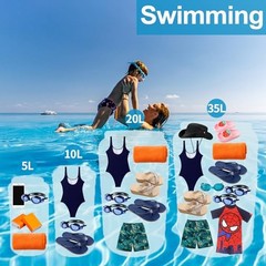 Dry Bag, Waterproof Floating and Lightweight Dry Bags, Roll Top Sack Orange-35L