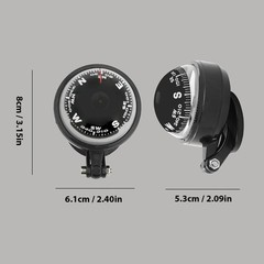 Adjustable Compass For Car Dashboard Self Adhesive Auto Dashboard Compass Ball