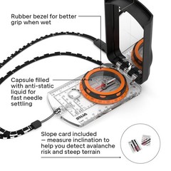 Compass Outdoor Mirror Compass Expedition S Bearing Compass for Long Range…