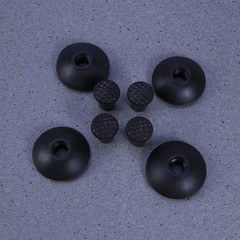 4 Pairs Reusable Hiking Cover Tips Black Anti Skid Crutch Pole End Covers