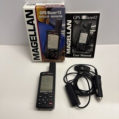Magellan GPS Blazer 12 Satellite Navigator – tested & works – incl box & Manual