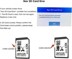 2025 Release GPS Navigation SD Card Compatible with GMC Chevry Cadilla Buick,Sil