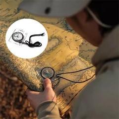 Ruler for Compass with Inch and Millimeter Scales Ideal for Camping and Hiking