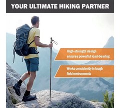 Lightweight Survival Hiking Stick – Adjustable Trekking Pole