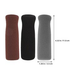 3Pcs Non Slip Rubber Walking Cane Handle Grips for Home Use Comfort Grip